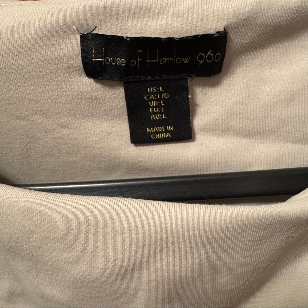 NWOT House of Harlow Beige Sleeveless Bodysuit - Picture 2 of 3